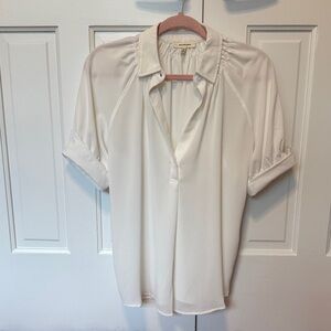 Max Studio Classic Cream Blouse